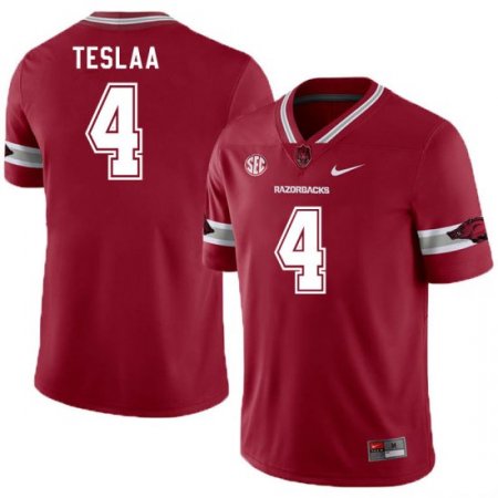 Men GameDay Isaac TeSlaa #4 Arkansas Stitched College Football Jersey