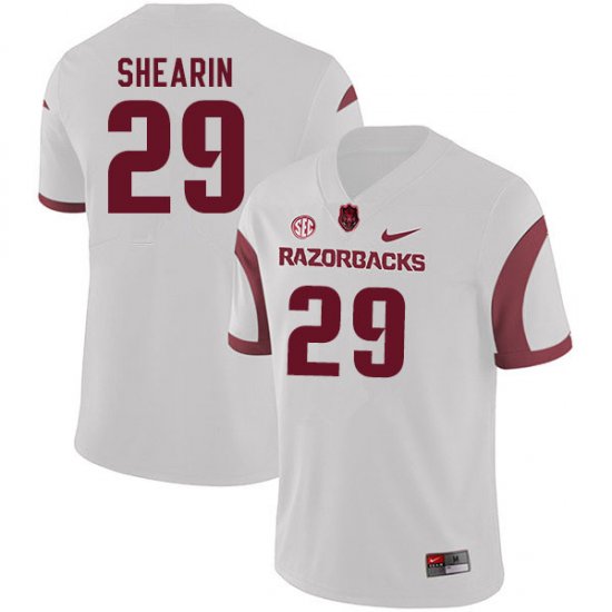 Men GameDay Asa Shearin #29 Arkansas Stitched College Football Jersey