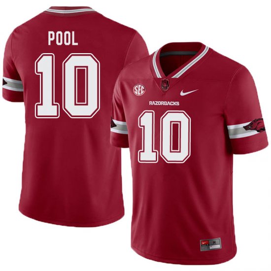 Men GameDay Bumper Pool #10 Arkansas Stitched College Football Jersey