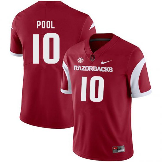 Men GameDay Bumper Pool #10 Arkansas Stitched College Football Jersey