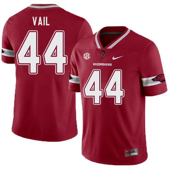 Men GameDay Cameron Vail #44 Arkansas Stitched College Football Jersey