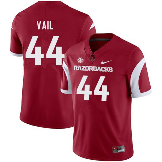 Men GameDay Cameron Vail #44 Arkansas Stitched College Football Jersey