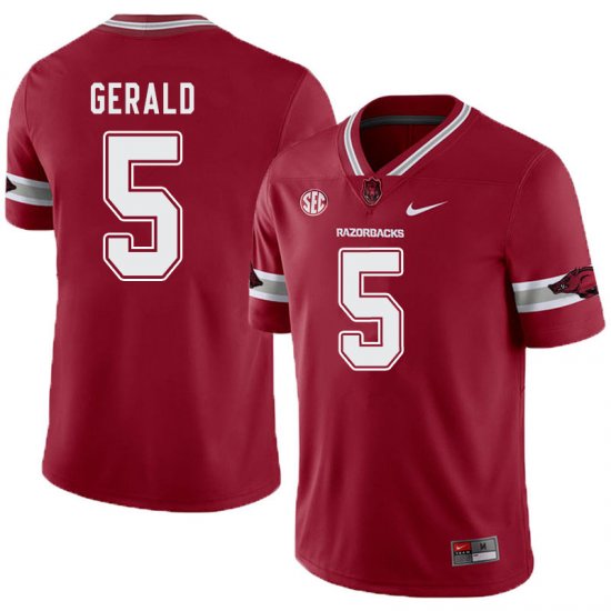 Men GameDay Dorian Gerald #5 Arkansas Stitched College Football Jersey