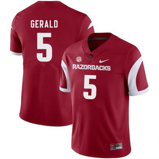 Men GameDay Dorian Gerald #5 Arkansas Stitched College Football Jersey