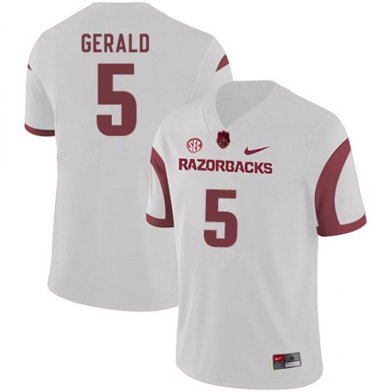 Men GameDay Dorian Gerald #5 Arkansas Stitched College Football Jersey