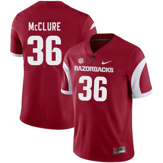 Men GameDay D\'Vone McClure #36 Arkansas Stitched College Football Jersey