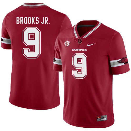 Men GameDay Greg Brooks Jr. #9 Arkansas Stitched College Football Jersey