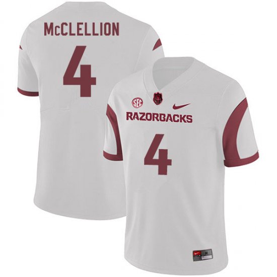 Men GameDay Jarques McClellion #4 Arkansas Stitched College Football Jersey