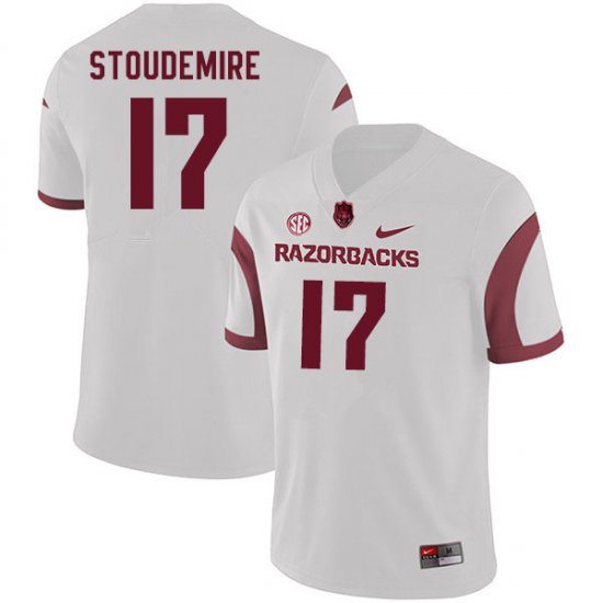 Men GameDay Jimmie Stoudemire #17 Arkansas Stitched College Football Jersey