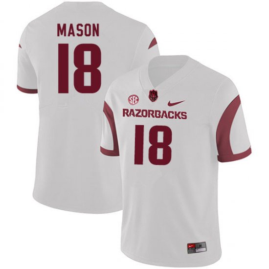 Men GameDay Myles Mason #18 Arkansas Stitched College Football Jersey