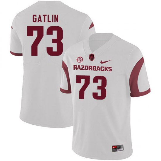 Men GameDay Noah Gatlin #73 Arkansas Stitched College Football Jersey