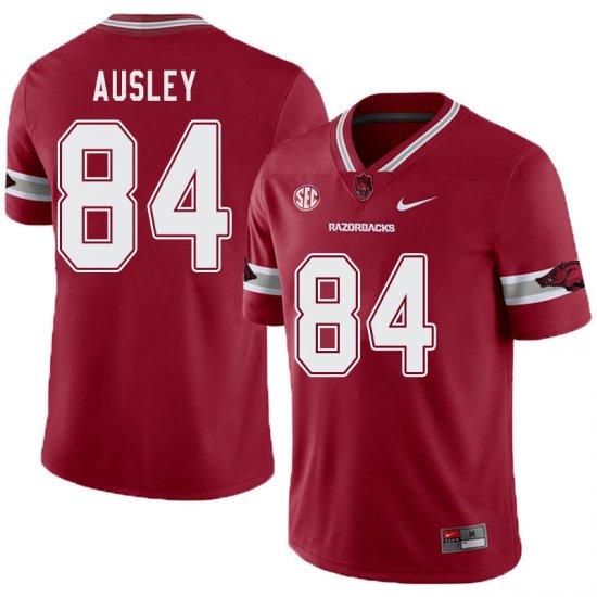 Men GameDay Peyton Ausley #84 Arkansas Stitched College Football Jersey