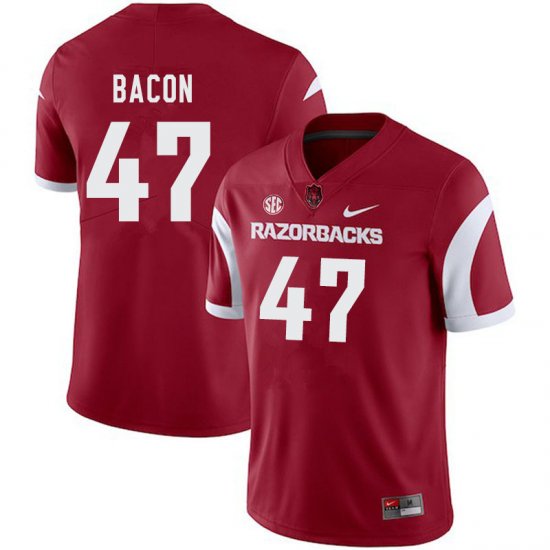 Men GameDay Reid Bacon #47 Arkansas Stitched College Football Jersey