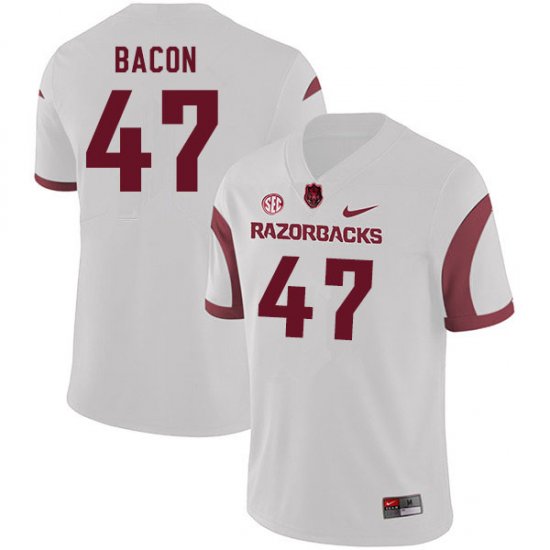 Men GameDay Reid Bacon #47 Arkansas Stitched College Football Jersey