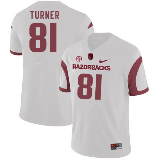 Men GameDay Darin Turner #81 Arkansas Stitched College Football Jersey