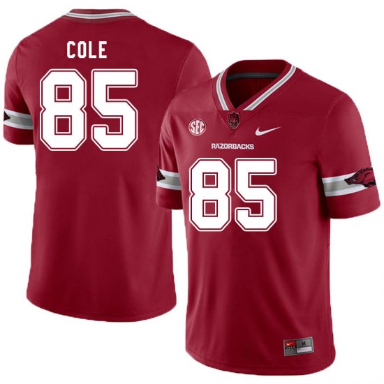 Men GameDay Harper Cole #85 Arkansas Stitched College Football Jersey