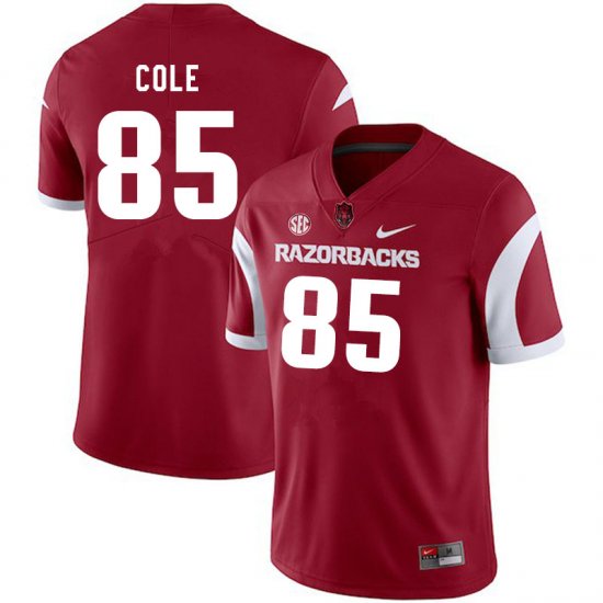 Men GameDay Harper Cole #85 Arkansas Stitched College Football Jersey