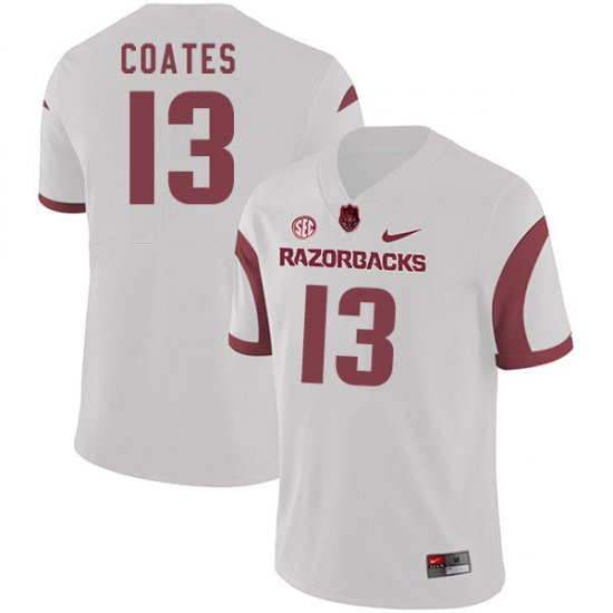 Men GameDay Julius Coates #13 Arkansas Stitched College Football Jersey