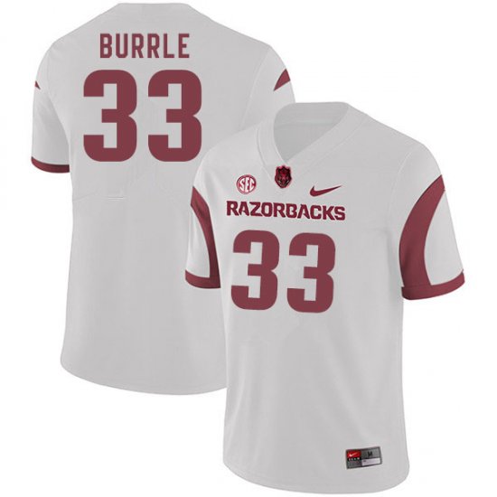 Men GameDay Kelin Burrle #33 Arkansas Stitched College Football Jersey