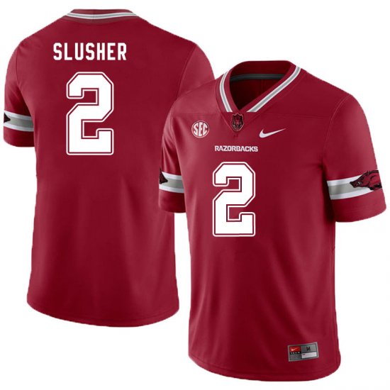 Men GameDay Myles Slusher #2 Arkansas Stitched College Football Jersey