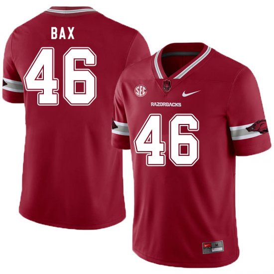 Men GameDay Nathan Bax #46 Arkansas Stitched College Football Jersey