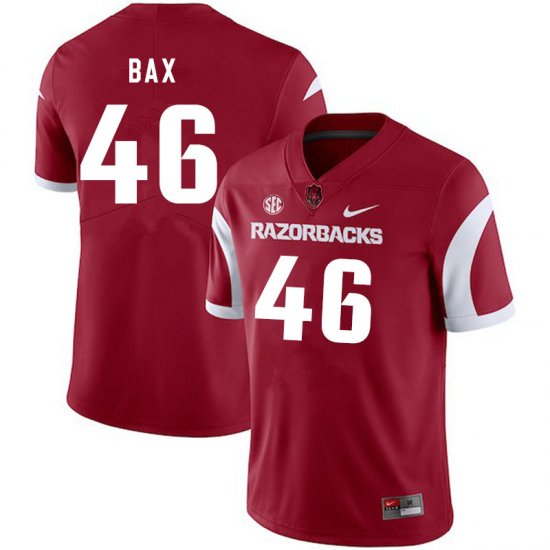 Men GameDay Nathan Bax #46 Arkansas Stitched College Football Jersey