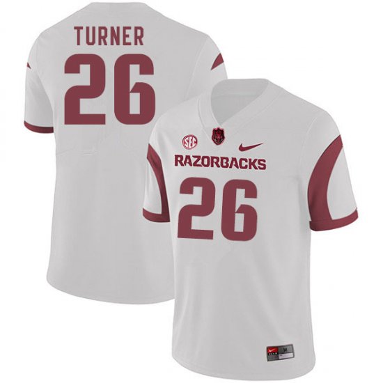 Men GameDay Reid Turner #26 Arkansas Stitched College Football Jersey