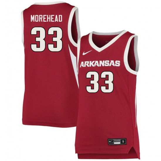 Men GameDay Bryson Morehead #33 Arkansas Stitched College Basketball Jersey