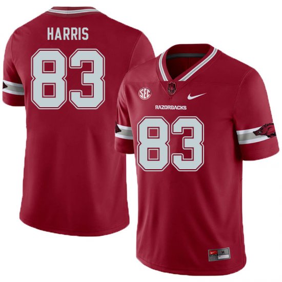 Men GameDay Chris Harris #83 Arkansas Stitched College Football Jersey