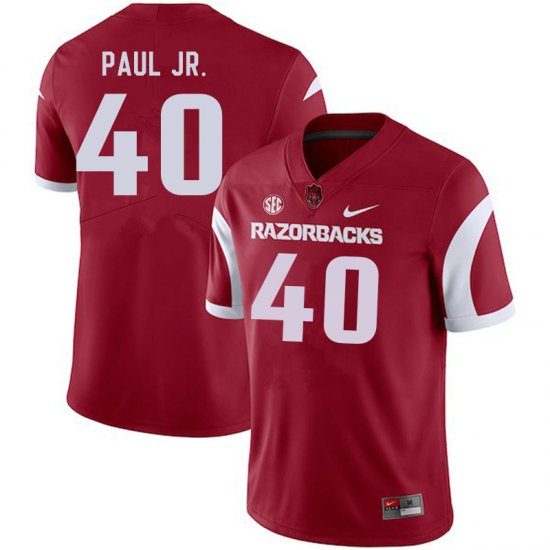 Men GameDay Chris Paul Jr. #40 Arkansas Stitched College Football Jersey