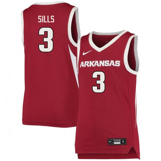 Men GameDay Desi Sills #3 Arkansas Stitched College Basketball Jersey