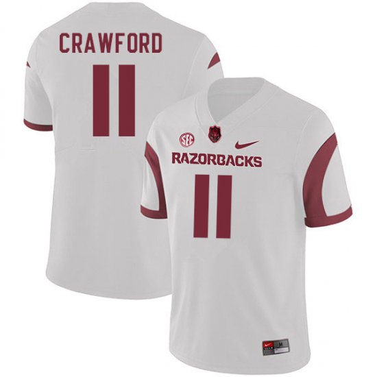 Men GameDay Jaquayln Crawford #11 Arkansas Stitched College Football Jersey