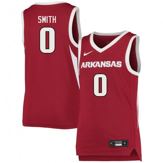 Men GameDay Justin Smith #0 Arkansas Stitched College Basketball Jersey