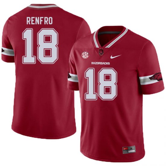 Men GameDay Kade Renfro #18 Arkansas Stitched College Football Jersey