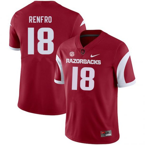 Men GameDay Kade Renfro #18 Arkansas Stitched College Football Jersey