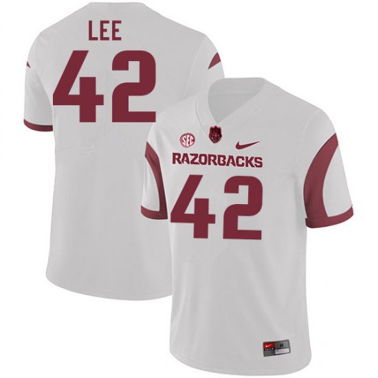 Men GameDay Zach Lee #42 Arkansas Stitched College Football Jersey