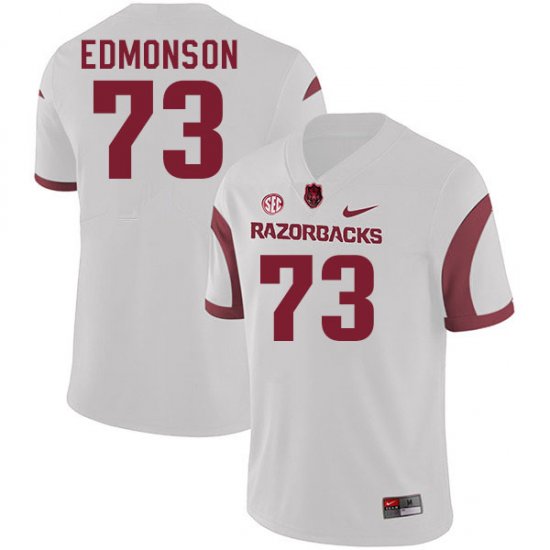 Men GameDay Brooks Edmonson #73 Arkansas Stitched College Football Jersey