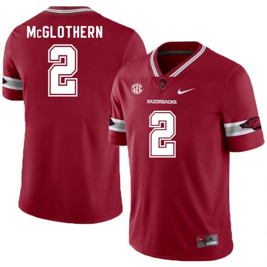 Men GameDay Dwight McGlothern #2 Arkansas Stitched College Football Jersey