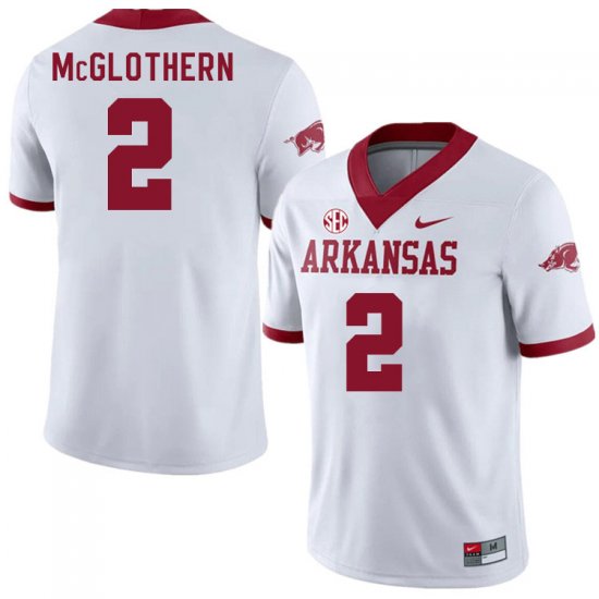 Men GameDay Dwight McGlothern #2 Arkansas Stitched College Football Jersey