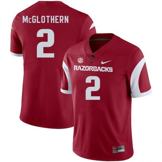 Men GameDay Dwight McGlothern #2 Arkansas Stitched College Football Jersey