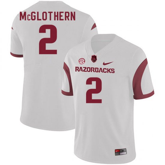 Men GameDay Dwight McGlothern #2 Arkansas Stitched College Football Jersey