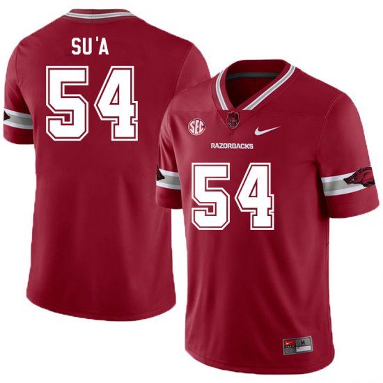 Men GameDay Joey Su\'a #54 Arkansas Stitched College Football Jersey