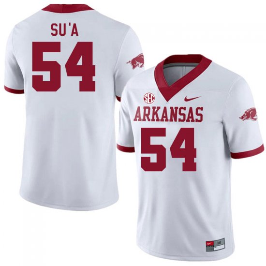 Men GameDay Joey Su\'a #54 Arkansas Stitched College Football Jersey