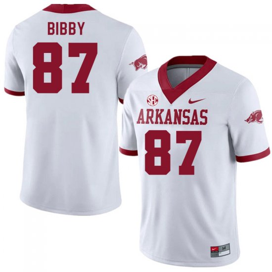 Men GameDay Kamron Bibby #87 Arkansas Stitched College Football Jersey