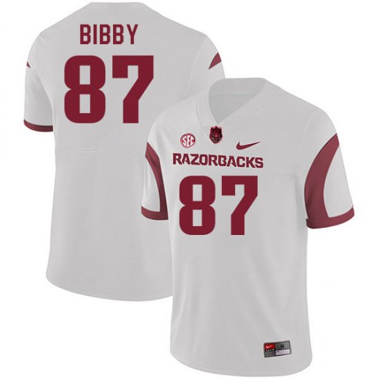 Men GameDay Kamron Bibby #87 Arkansas Stitched College Football Jersey