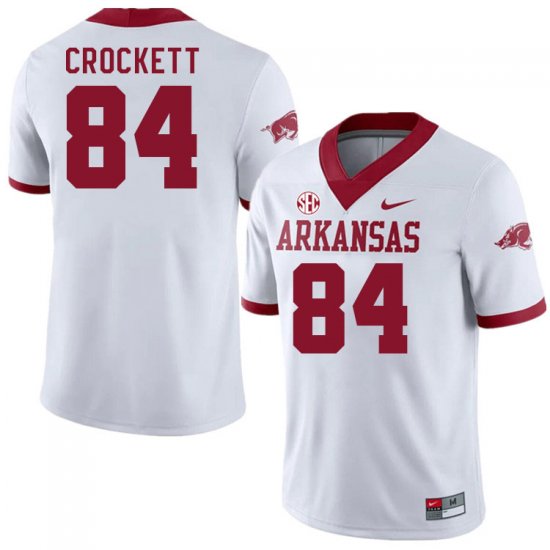 Men GameDay Marlon Crockett #84 Arkansas Stitched College Football Jersey