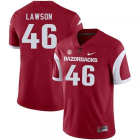 Men GameDay Owen Lawson #46 Arkansas Stitched College Football Jersey