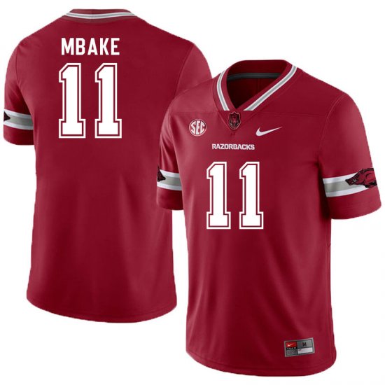 Men GameDay Sam Mbake #11 Arkansas Stitched College Football Jersey