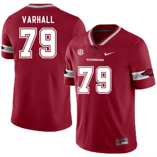 Men GameDay Tommy Varhall #79 Arkansas Stitched College Football Jersey