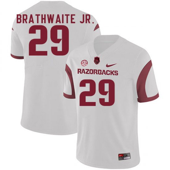 Men GameDay AJ Brathwaite Jr. #29 Arkansas Stitched College Football Jersey